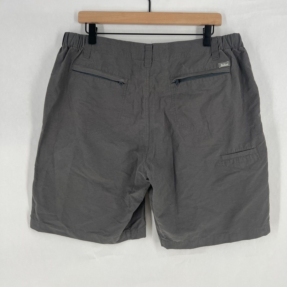 Woolrich Cargo Shorts Mens 36 Gray Mid Rise Hiking Outdoor All Day Comfort - Picture 2 of 15